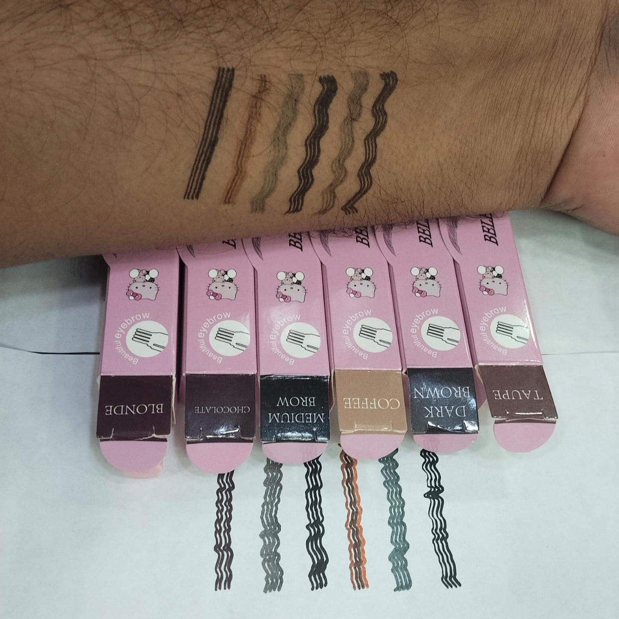 Belenda Beauty 4 Tip Waterproof Eyebrow Pen Liquid Brow