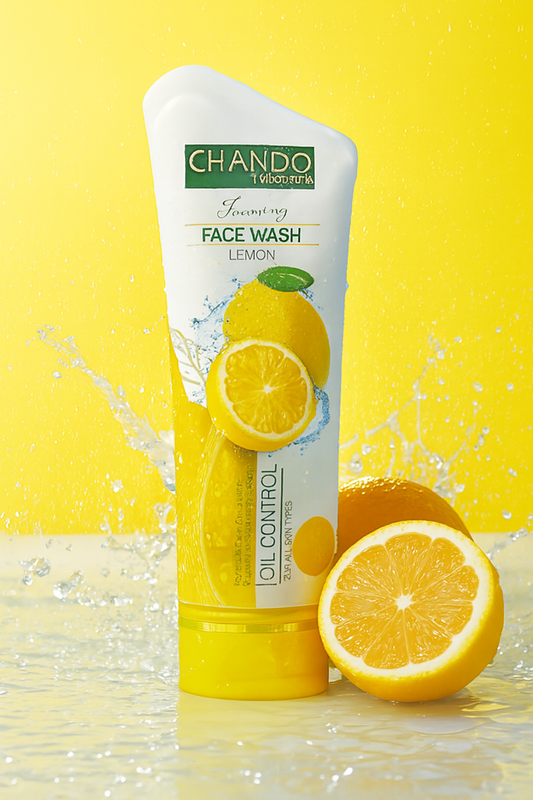 Chando Natural Foaming Face Wash Lemon ,Oil Control & Refreshing