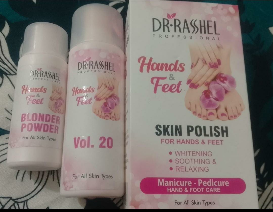 Dr Rashel Hand & Foot Skin Polish ,Powder Formula with Blonder Powder