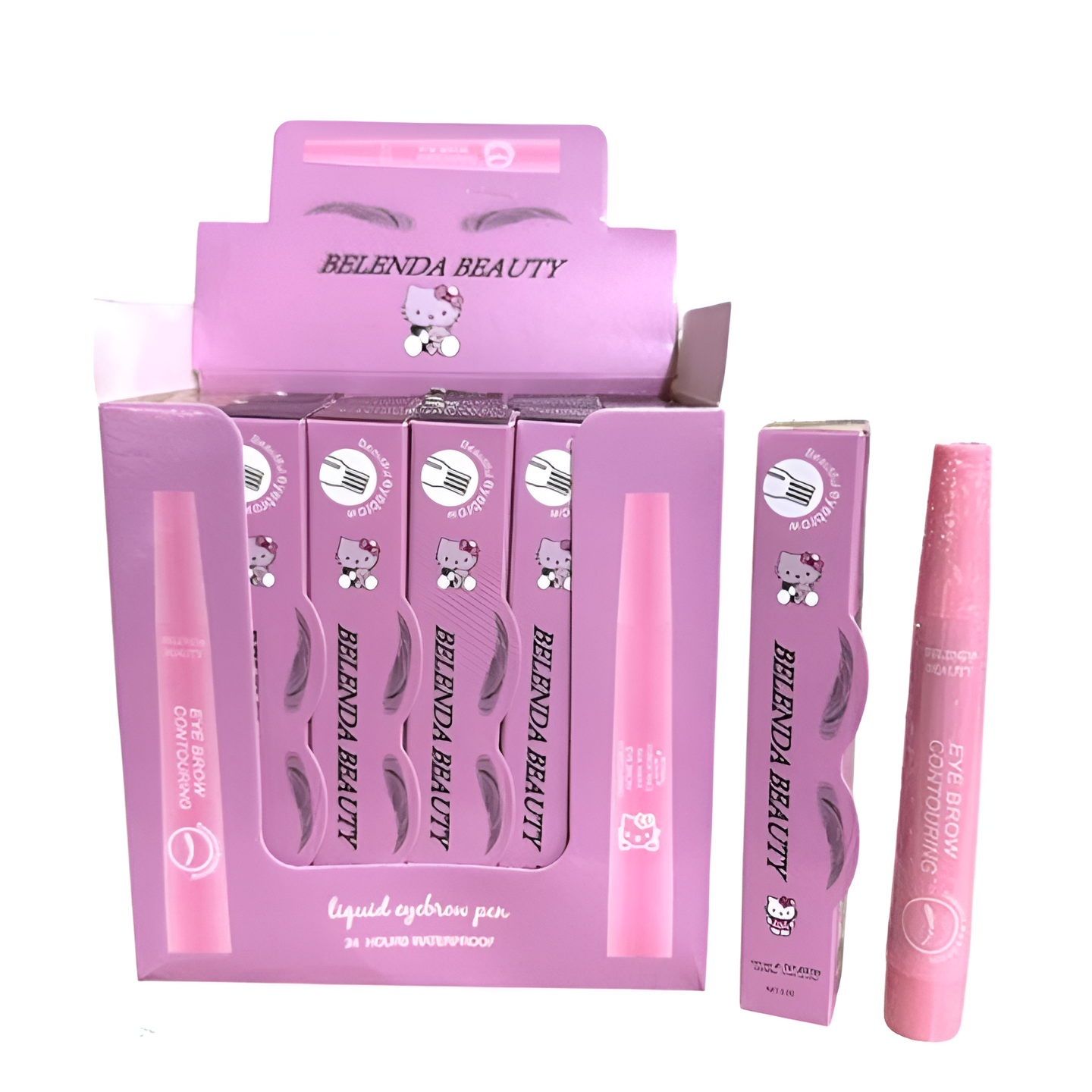 Belenda Beauty 4 Tip Waterproof Eyebrow Pen Liquid Brow