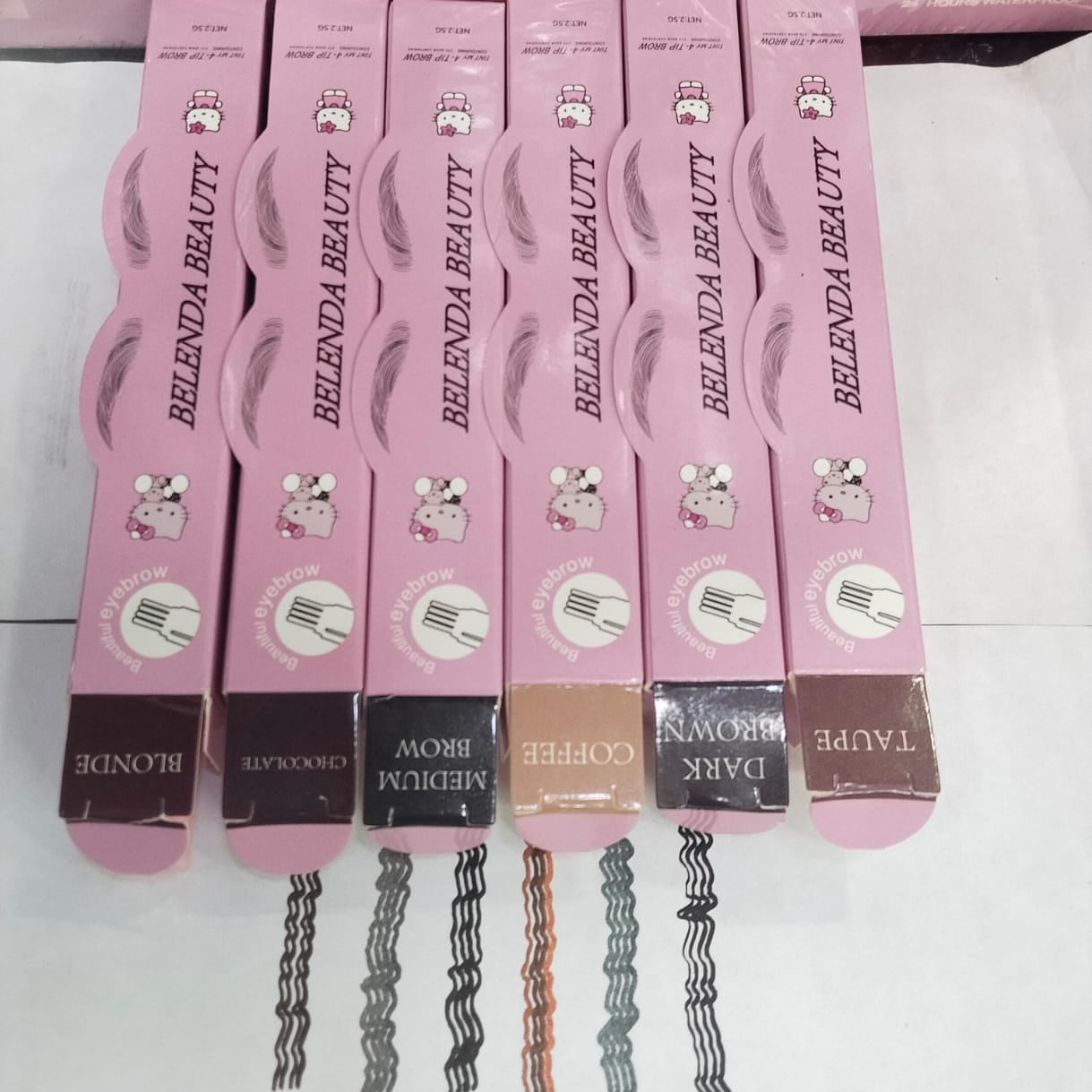 Belenda Beauty 4 Tip Waterproof Eyebrow Pen Liquid Brow