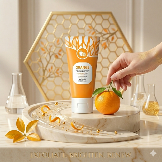 Orange Enzymes Exfoliating & Brightening Gel , Deep Cleansing Face Gel