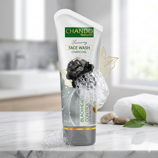 CHANDO Naturals Foaming Face Wash Charcoal – Deep Cleansing & Blackhead Control